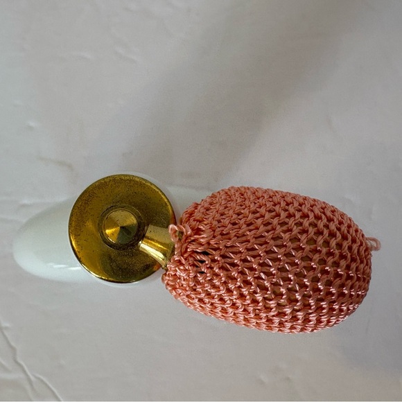 Hand-painted porcelain floral perfume bottle - Picture 6 of 7